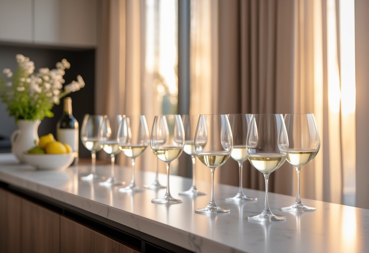 Sådan skaber du den perfekte atmosfære i køkkenet med gardiner og hvide vinglas