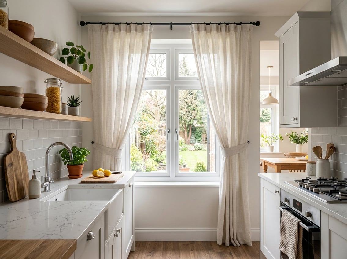 Guide til valg af gardiner til køkkenet